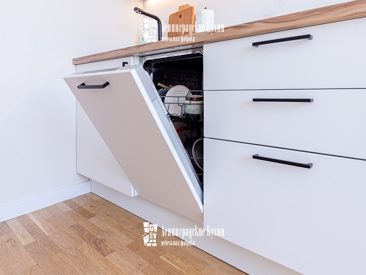 Кухня Клавдия белая из МДФ, фото